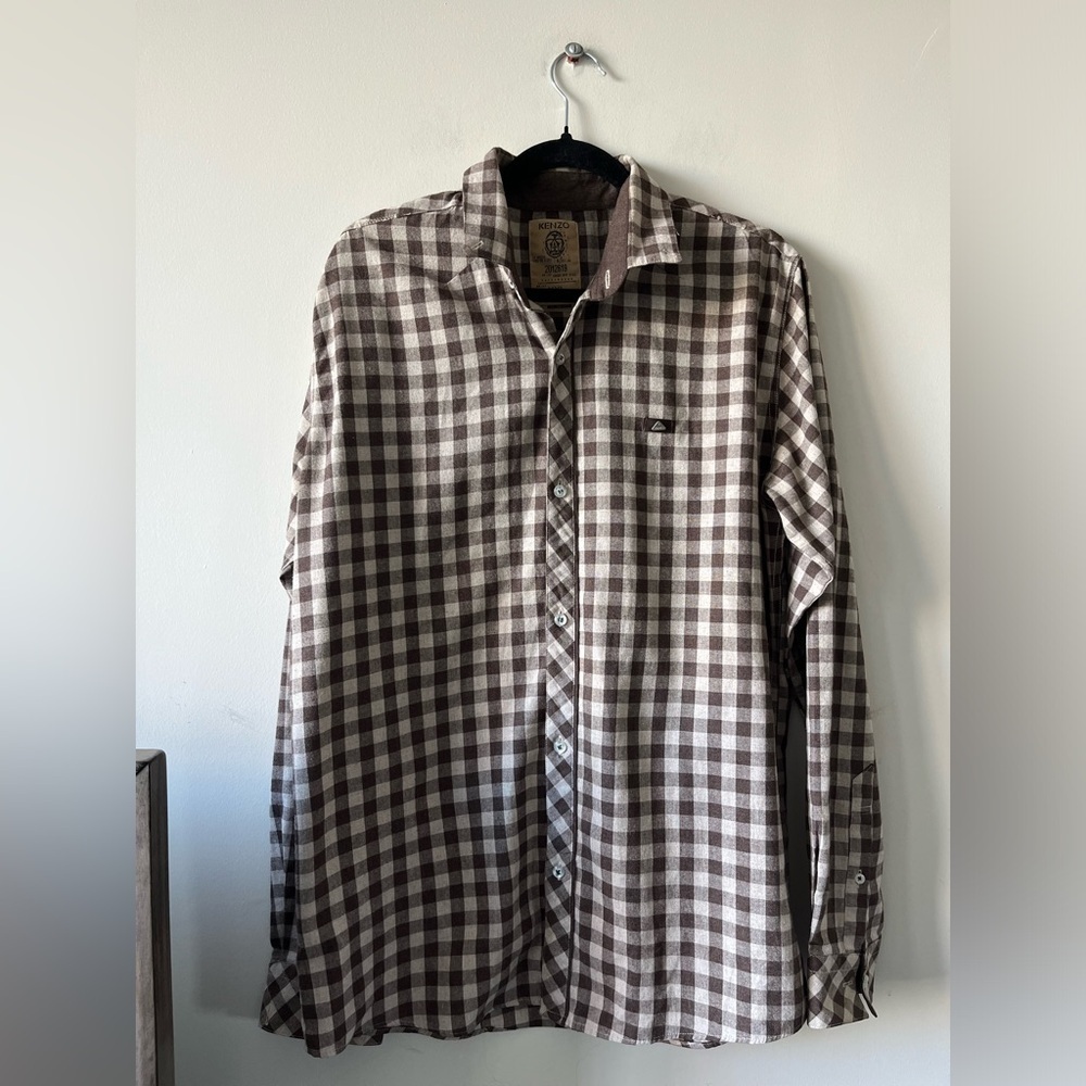 Kenzo Checkered Button-down Shirt
